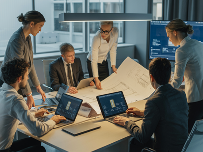 Structured workflow illustration